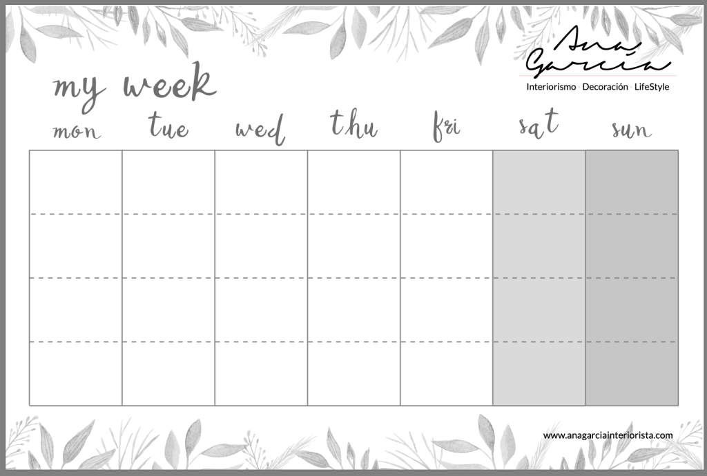 Planificador Semanal