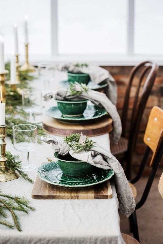 DECORACION DE MESA DE NAVIDAD