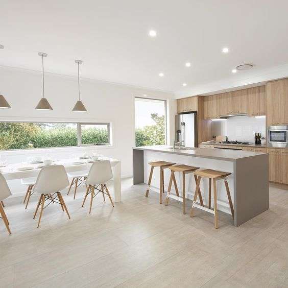 SIEMPRE GUAPA CON NORMA CANO COCINAS LINEALES ABIERTAS AL SALON COMEDOR